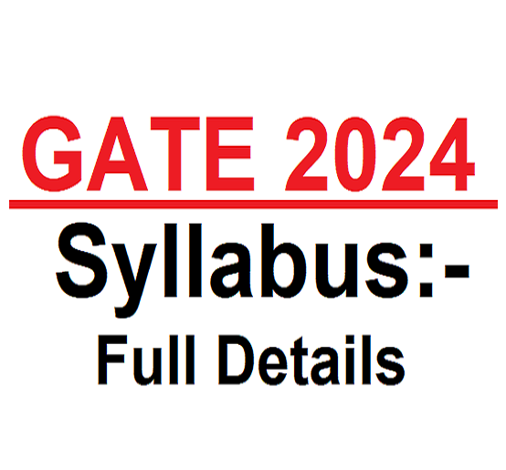 GATE 2024 Syllabus - GATE 2024 Syllabus Subject Wise PDF List 1 GATE 2024 Syllabus